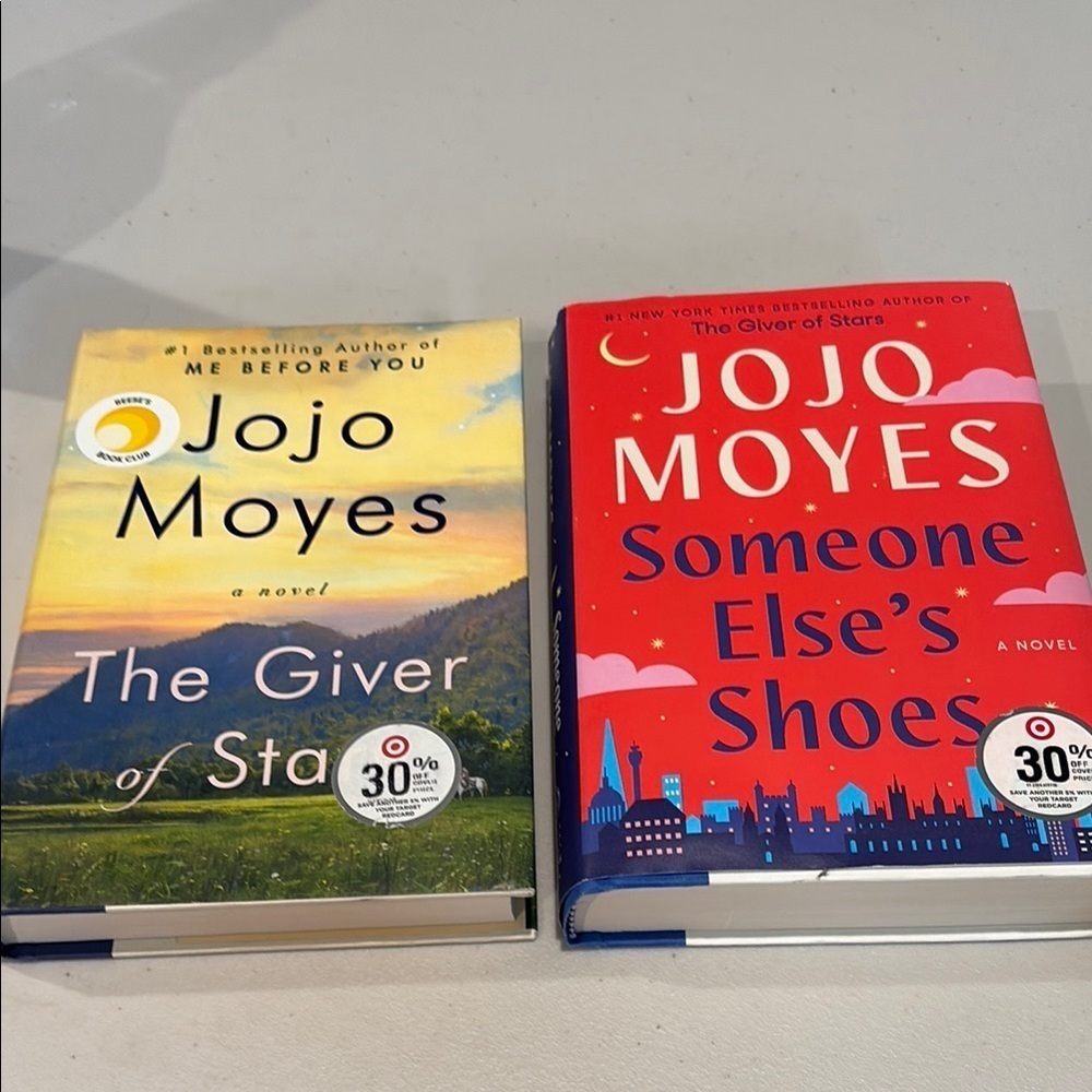 Jojo Moyes Book Set - The Giver of Stars & Someone Else's Shoes.  Hardcover